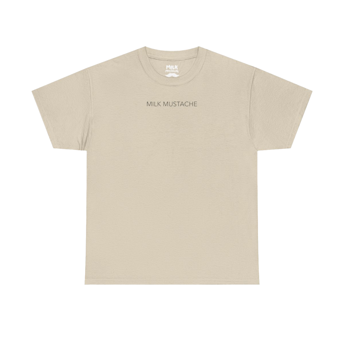 Milk Mustache T Shirt (Brown)