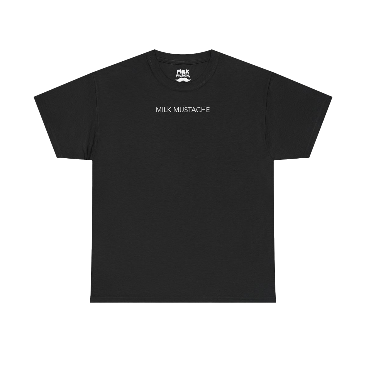 Milk Mustache T Shirt (Black)